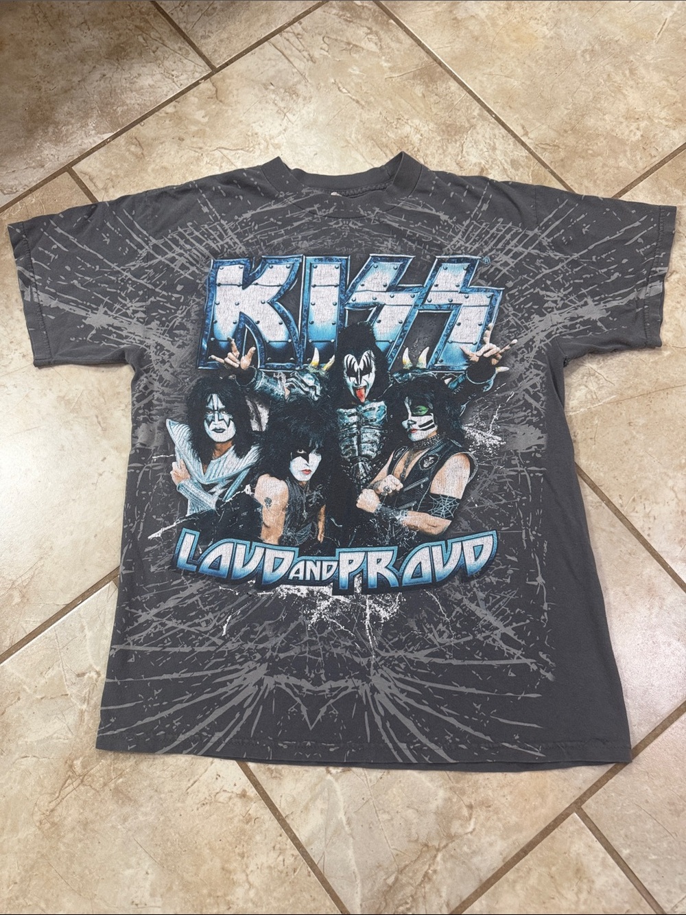 Kiss Vintage 'Loud and Proud' Short-Sleeve Graphic Tee - 2012
